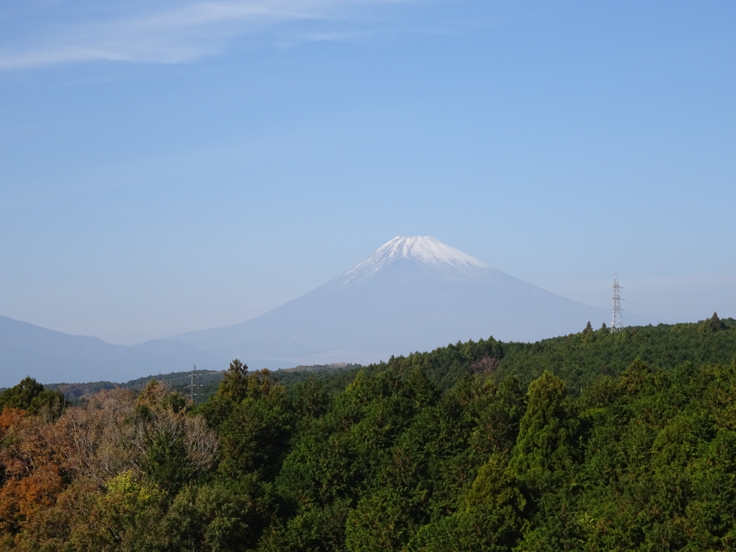 三島スカイウォークからの富士山
