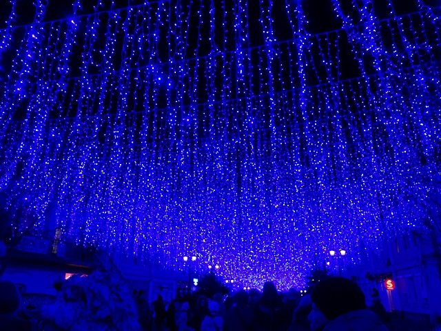 New year's eve decoration at Fountain in vladivostok