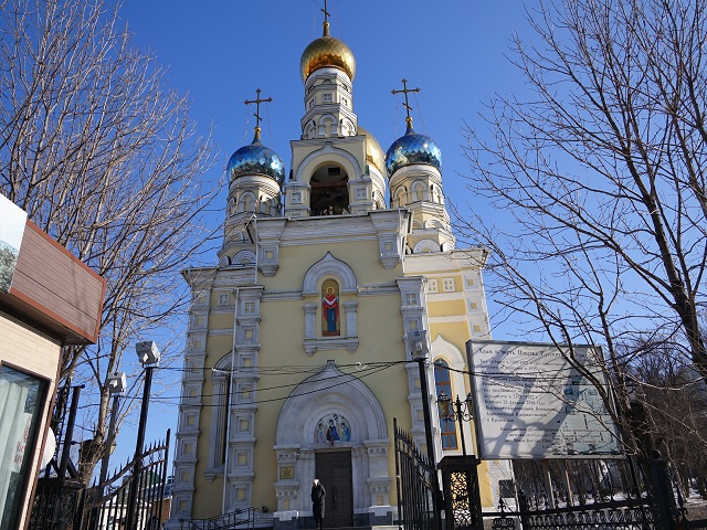 Beautiful Cathedral of the Intercession in Vladivostok