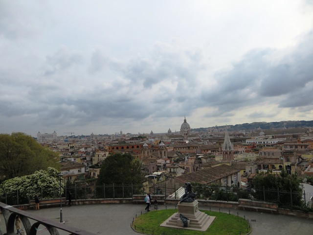view near Villa Borghese gardens