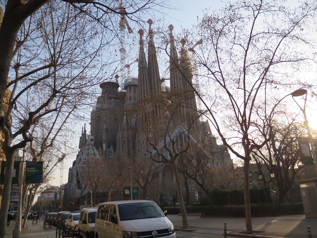Sagrada Familiar in the morning