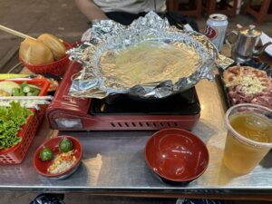 ハノイ駅前の焼肉