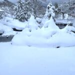 河鹿荘からの雪景色