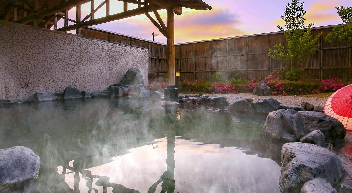 大江戸温泉物語 湯屋あいづの露天風呂(ホームページより出典)