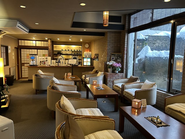 河鹿荘のロビー