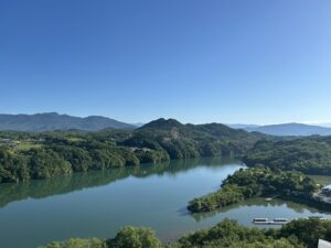 恵那峡温泉ホテルゆずり葉からの眺め