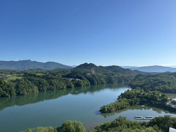 恵那峡温泉ホテルゆずり葉からの眺め